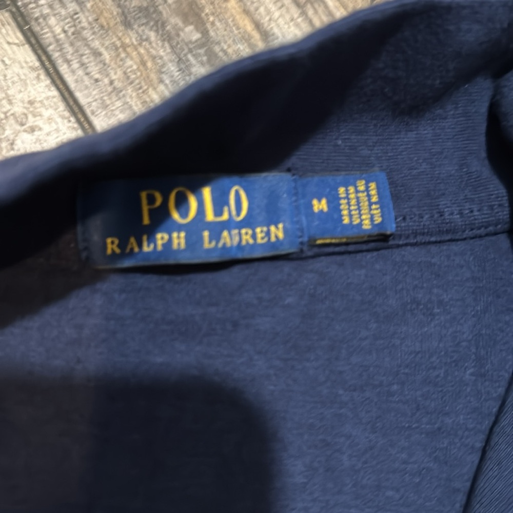 Navy Adult Medium Polo Pullover - Picture 4 of 6